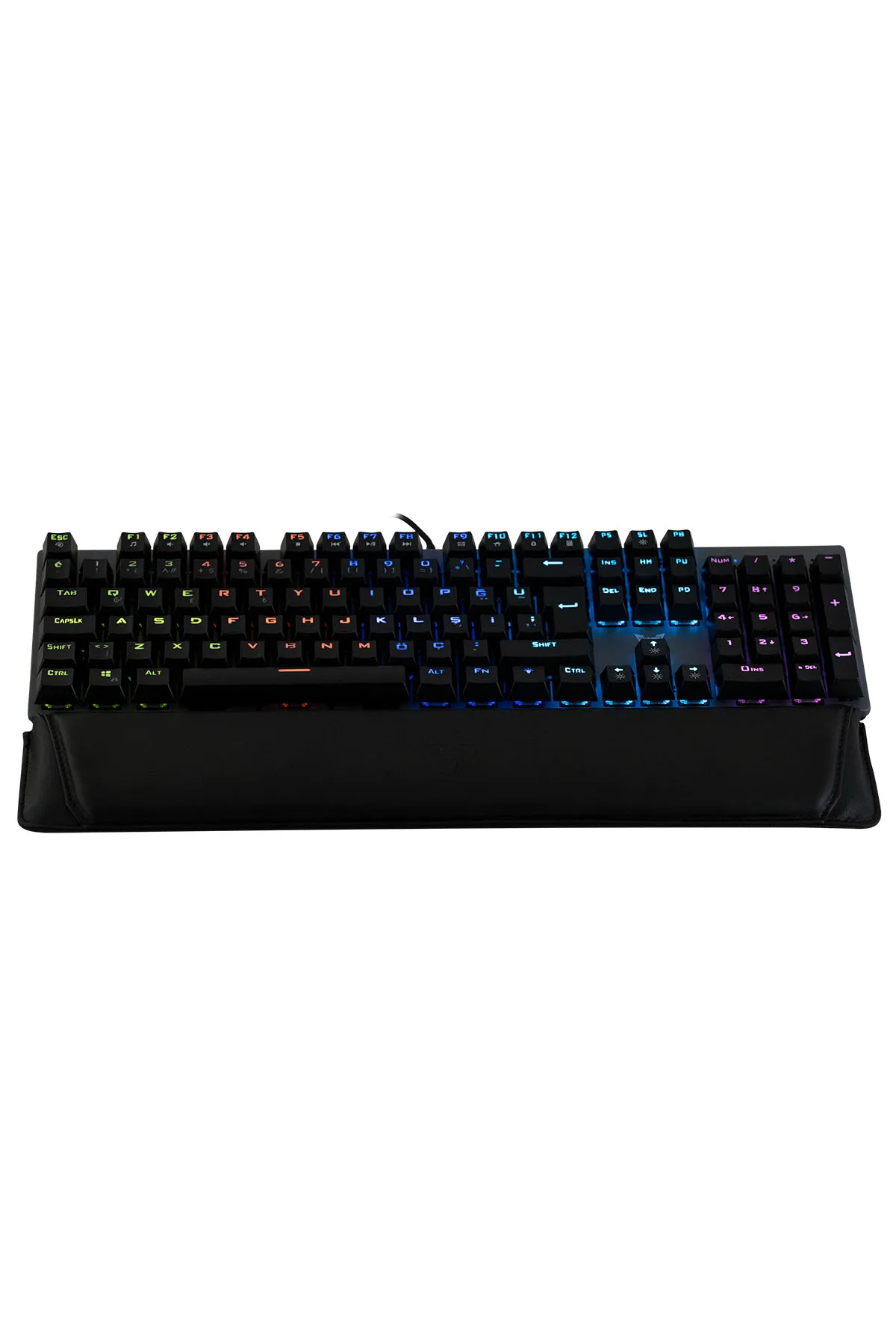 Crown Micro NOYAN Mekanik Kahverengi Switch Bilek Destekli Gaming Oyuncu Klavyesi